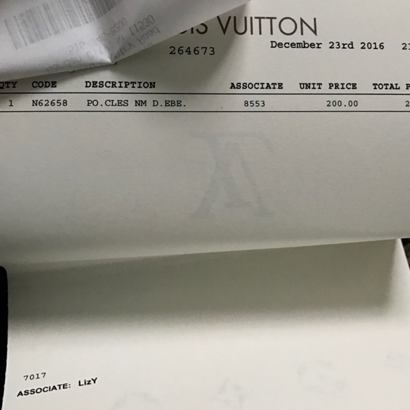 Authentic Louis Vuitton Key Cles Monogram | Louis Vuitton Key Chain Coin Case - Picture 3 of 7